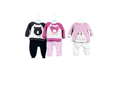 2Pcs Sherpa Top Jogger